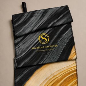 soubecas makeover hair towel black 1