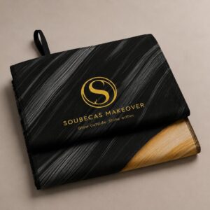 soubecas makeover hair towel black 2